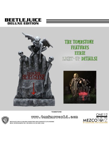 Beetlejuice - Figura Articulada Escala 1:12 - Beetlejuice Deluxe Edition - 18 cm - Mezco Toyz - Bitelchus
