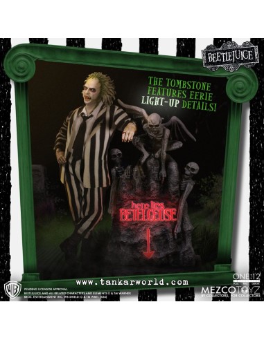 Beetlejuice - Figura Articulada Escala 1:12 - Beetlejuice Deluxe Edition - 18 cm - Mezco Toyz
