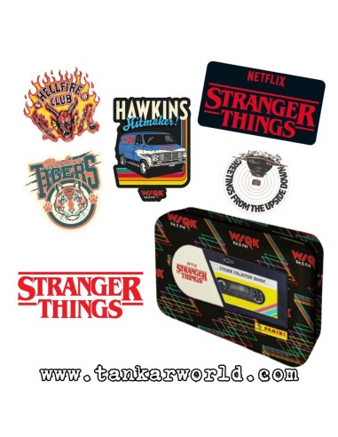 Caja Hojalata Stranger Things One Last Strange Adventure - Sobres y Pegatinas Maxi