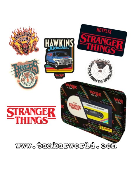 Caja Hojalata Stranger Things One Last Strange Adventure - Sobres y Pegatinas Maxi