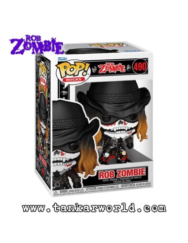 Rob Zombie 490 - Figura Pop! Rocks del Maestro del Metal Industrial
