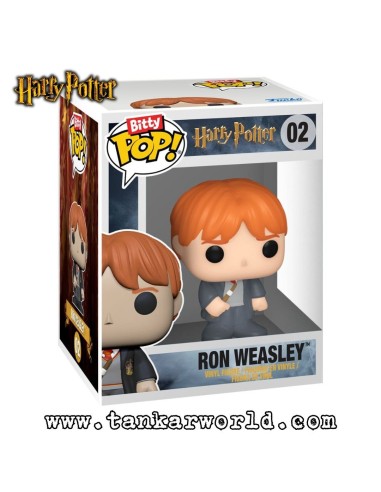 Pack 4 Bitty Pop Harry Potter - Ron, Hermione y Ollivander - Miniaturas de Colección