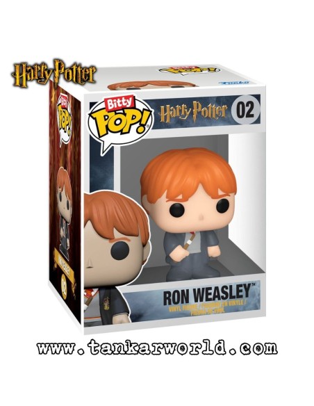 Pack 4 Bitty Pop Harry Potter - Ron, Hermione y Ollivander - Miniaturas de Colección