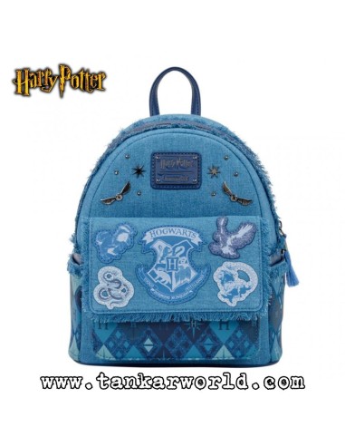 Mochila Mini Harry Potter Denim - Edición Especial Loungefly x Warner Bros