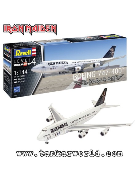 Maqueta Boeing 747 Iron Maiden Ed Force One Revell - Kit de Montaje 49cm