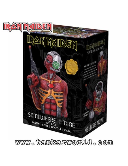 Iron Maiden - Eddie Busto Somewhere In Time - Bote almacenamiento - 29 cm