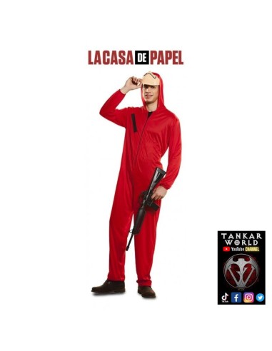 Disfraz Atracador - La Casa De Papel - Unisex - TALLA: XL