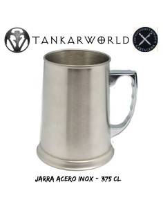 JARRA ACERO INOX. - CAPACIDAD 375 ML.