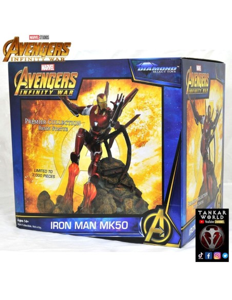 Iron Man MK50 - Vengadores Infinity War - Marvel - Premier Collection - 30 cm