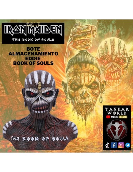 Iron Maiden - Book Of Souls - Bote de almacenamiento - 12 cm