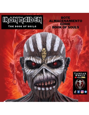 Iron Maiden - Book Of Souls - Bote de almacenamiento - 12 cm