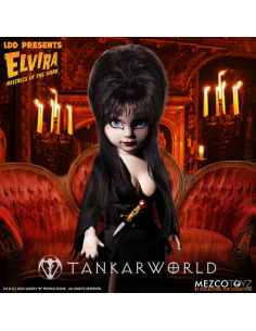 Elvira Mistress Of The Dark - Living Dead Dolls - Muñeca Elvira 25 cm