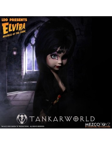Elvira Mistress Of The Dark - Living Dead Dolls - Muñeca Elvira 25 cm