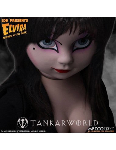 Elvira Mistress Of The Dark - Living Dead Dolls - Muñeca Elvira 25 cm