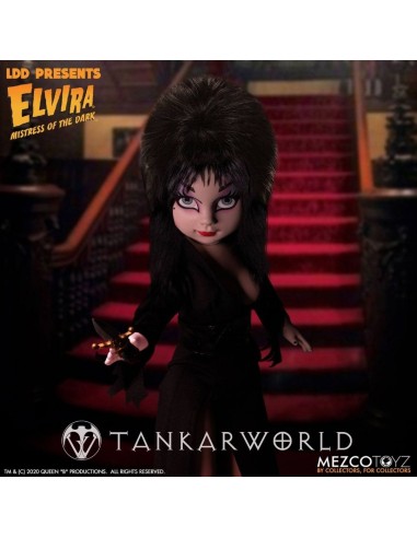Elvira Mistress Of The Dark - Living Dead Dolls - Muñeca Elvira 25 cm