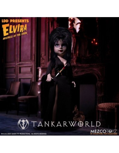 Elvira Mistress Of The Dark - Living Dead Dolls - Muñeca Elvira 25 cm