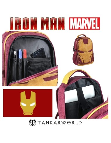 Mochila Avengers: Iron Man - Casual Viaje/Portátil
