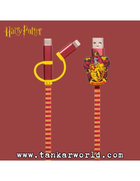 Harry Potter - Cable/cargador de móvil - Casa Gryffindor de Hogwarts