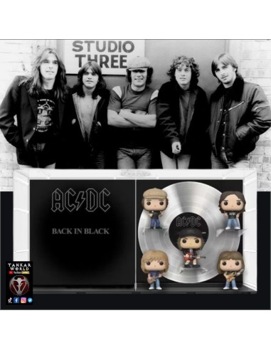 Funko Pop! - AC/DC - Back In Black - Brian Johnson, Phil Rudd, Angus Young, Cliff Williams y Malcom Young - Albums 17 - ACDC