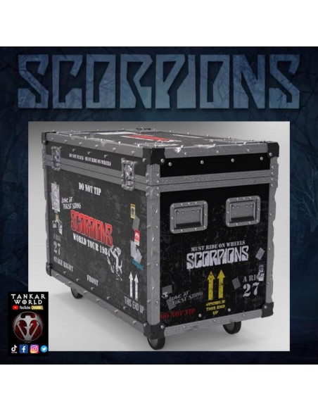 Scorpions - Set de escorpión + caja de escenario + bandera - World Tour 1984