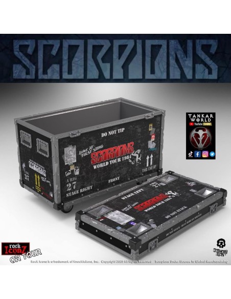 Scorpions - Set de escorpión + caja de escenario + bandera - World Tour 1984