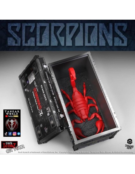 Scorpions - Set de escorpión + caja de escenario + bandera - World Tour 1984