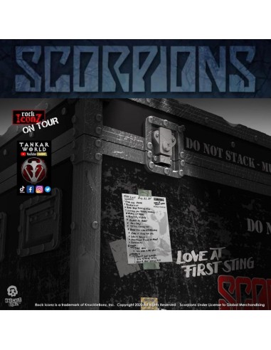 Scorpions - Set de escorpión + caja de escenario + bandera - World Tour 1984