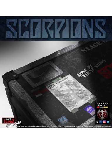 Scorpions - Set de escorpión + caja de escenario + bandera - World Tour 1984