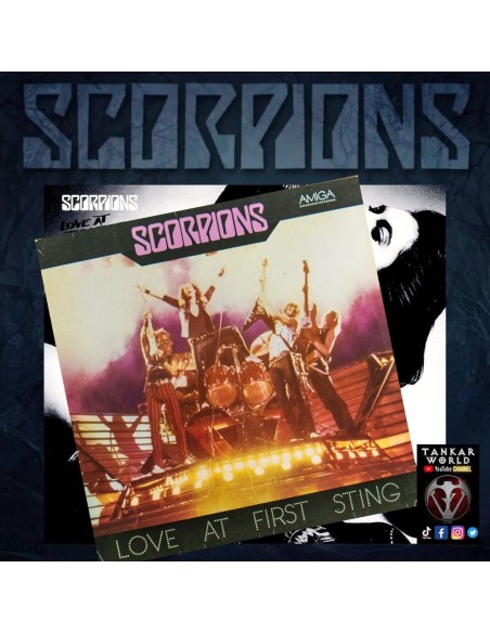 Scorpions - Set de escorpión + caja de escenario + bandera - World Tour 1984