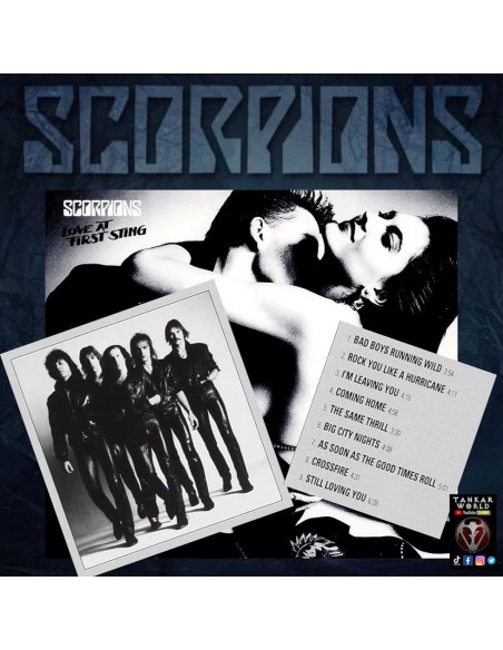 Scorpions - Set de escorpión + caja de escenario + bandera - World Tour 1984