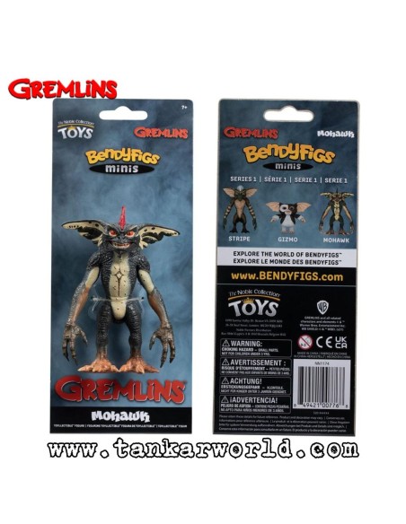 Mohawk - Gremlins - Figura maleable Bendyfigs Minis - 11 cm
