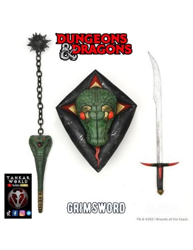 Dungeons & Dragons - Ultimate Grimsword - Figura Articulada - NECA - 18 cm