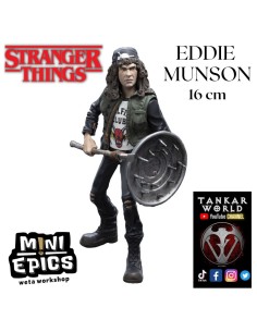 Eddie Munson - Stranger Things - Edición Limitada - Figura Mini Epics Weta Workshop - 16 cm