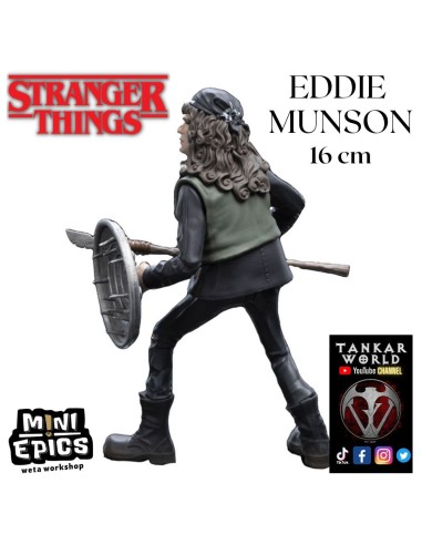 Eddie Munson - Stranger Things - Edición Limitada - Figura Mini Epics Weta Workshop - 16 cm