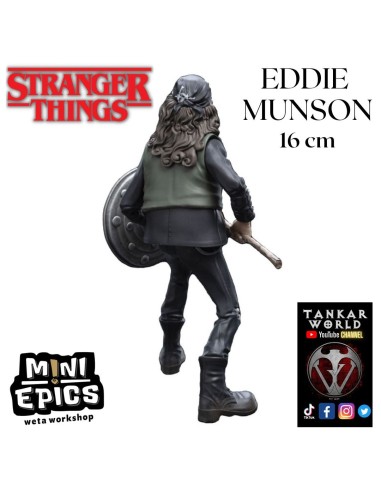 Eddie Munson - Stranger Things - Edición Limitada - Figura Mini Epics Weta Workshop - 16 cm