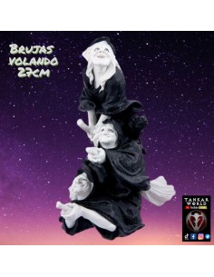Brujas Volando - Figura resina - 27cm