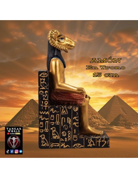 Dios Amón - Figura resina - 15 cm - Egipto