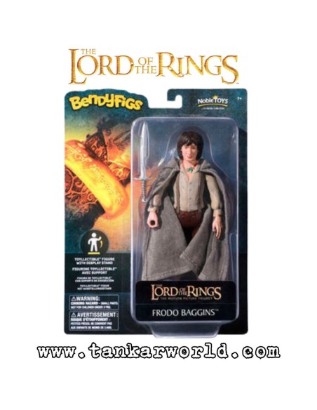 Frodo Baggins - El Señor de los Anillos - Figura articulada Bendyfigs - The Noble Collection - 19 cm