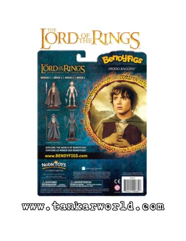 Frodo Baggins - El Señor de los Anillos - Figura articulada Bendyfigs - The Noble Collection - 19 cm