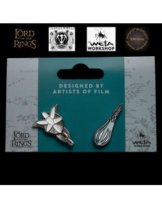 El Señor de los Anillos - Pack de 2 Pins Evenstar & Galadriel's Phial - 3x2 cm 2