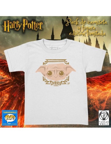 Funko Pocket Pop! & T-Shirt: Minifigura de Dobby + Camiseta de Manga Corta talla XL - Harry Potter
