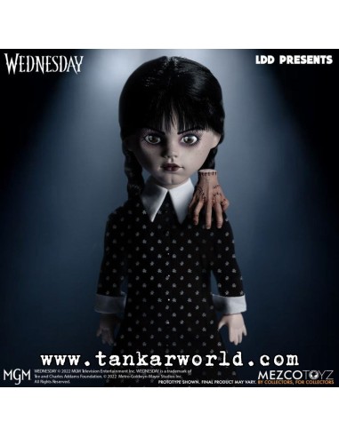 Miercoles Addams - Living Dead Dolls - Muñeca Wednesday Addams - 25 cm