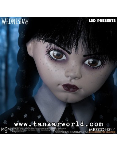 Miercoles Addams - Living Dead Dolls - Muñeca Wednesday Addams - 25 cm