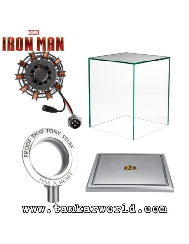 Corazón Tony Stark - Iron Man - Lampara Reactor Led - Escala 1/1