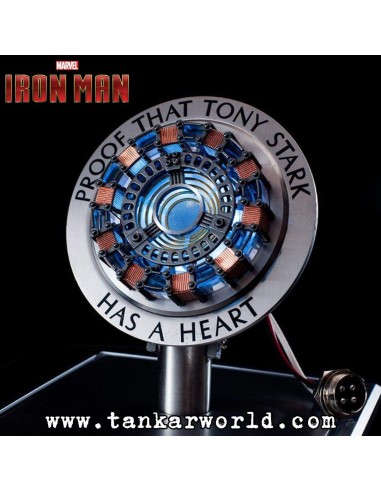 Corazón Tony Stark - Iron Man - Lampara Reactor Led - Escala 1/1