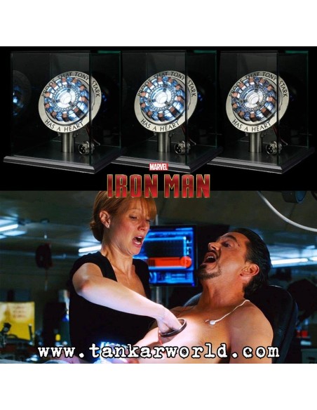 Corazón Tony Stark - Iron Man - Lampara Reactor Led - Escala 1/1