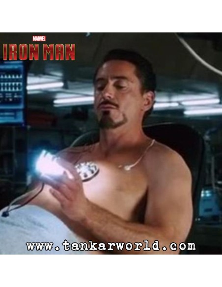 Corazón Tony Stark - Iron Man - Lampara Reactor Led - Escala 1/1