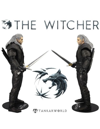 The Witcher - Geralt of Rivia - Figura articulada - 18 cm (con capa)