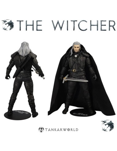 The Witcher - Geralt of Rivia - Figura articulada - 18 cm (con capa)