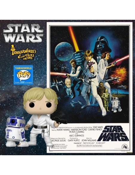 Funko Pop! - Luke Skywalker with R2-D2 - STAR WARS - Movie Posters 02